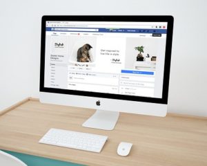 Computer on desk