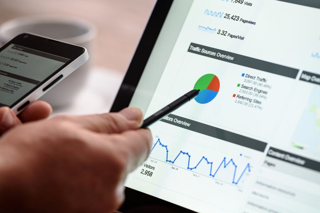 SEO analysis on laptop 